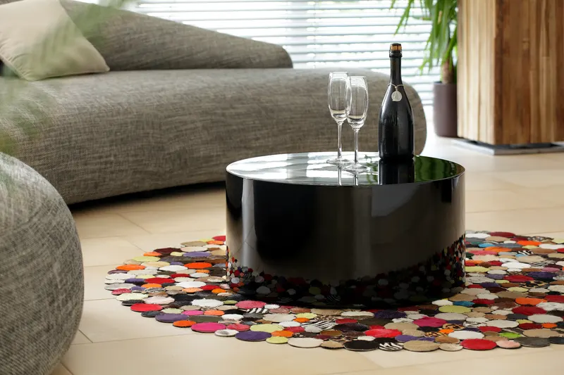 Couchtisch Ø 60 cm rund schwarz, Ansicht 2