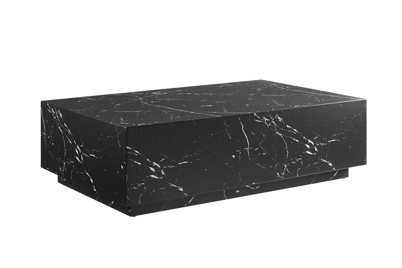 Couchtisch Schwarz, 120 × 75 cm, Ansicht 1