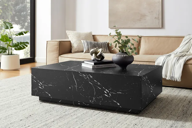 Couchtisch Schwarz, 120 × 75 cm, Ansicht 6