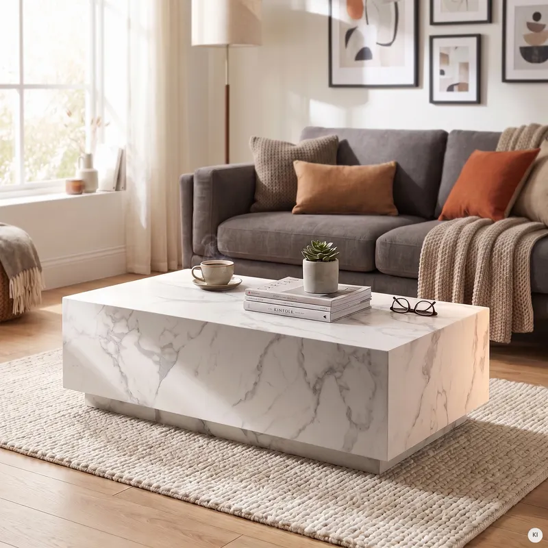 Couchtisch Weiß, 120 × 75 cm, Ansicht 5