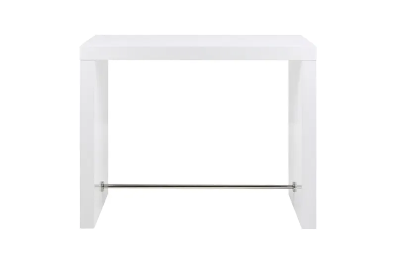 Arlo Bartisch Weiß Hochglanz 130 × 60 cm