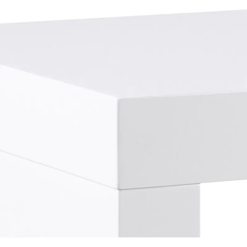 Bartisch Weiß Hochglanz 130 × 60 cm, Ansicht 4