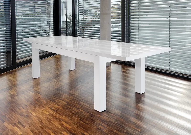 Esstisch 180/260 × 90 cm, weiß, Ansicht 3