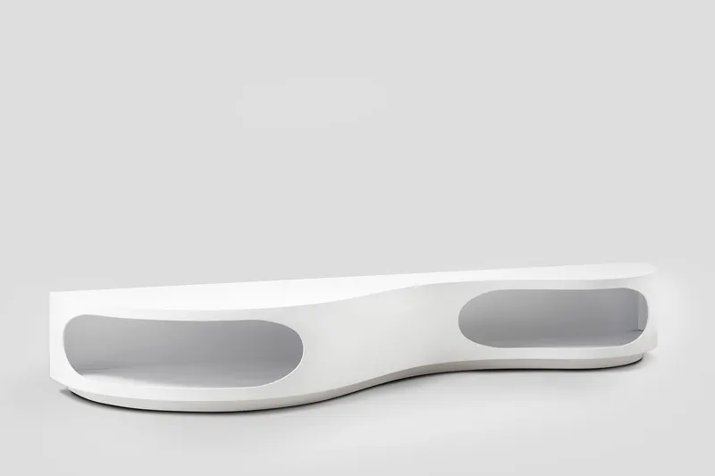 Lowboard 200 × 50 × 30 cm, weiß, Ansicht 2
