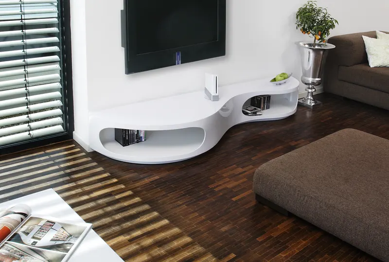 Lowboard 200 × 50 × 30 cm, weiß, Ansicht 3