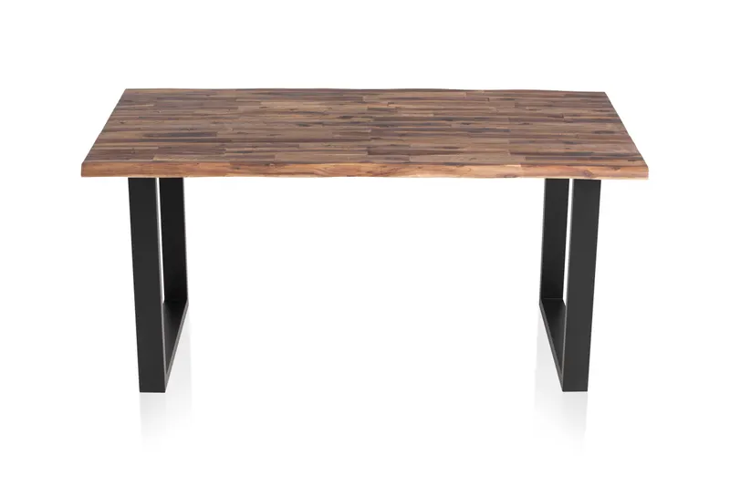 Esstisch 200 × 100 cm aus Akazie und Metall, Ansicht 1