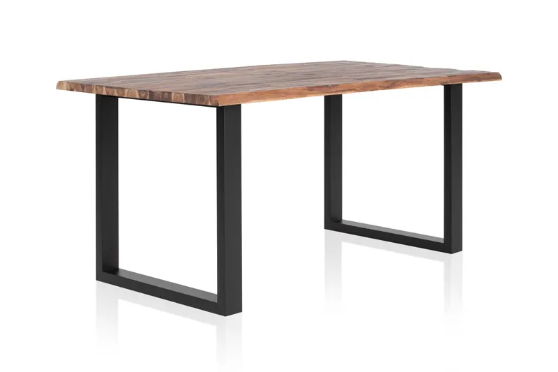Esstisch 200 × 100 cm aus Akazie und Metall, Ansicht 4