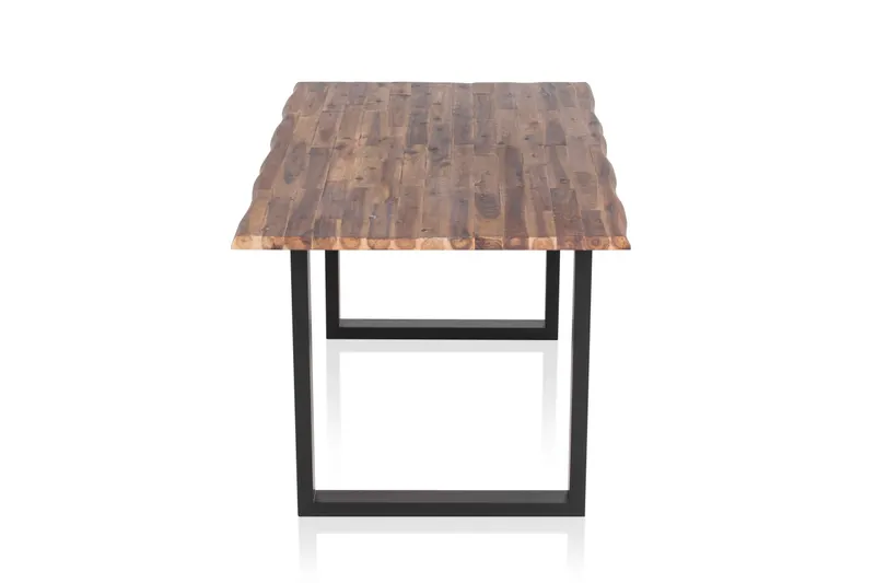 Esstisch 200 × 100 cm aus Akazie und Metall, Ansicht 5
