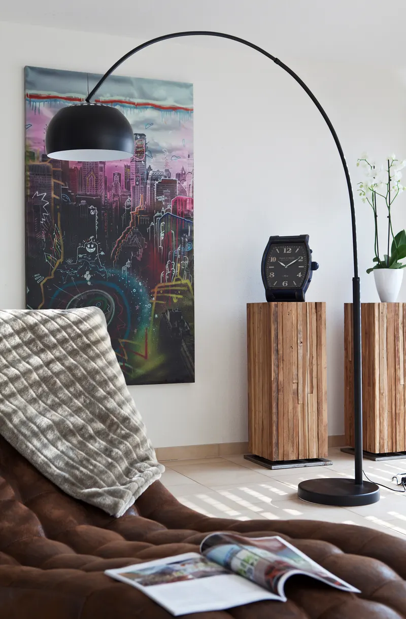 Bogenlampe 195 cm schwarz, Ansicht 2