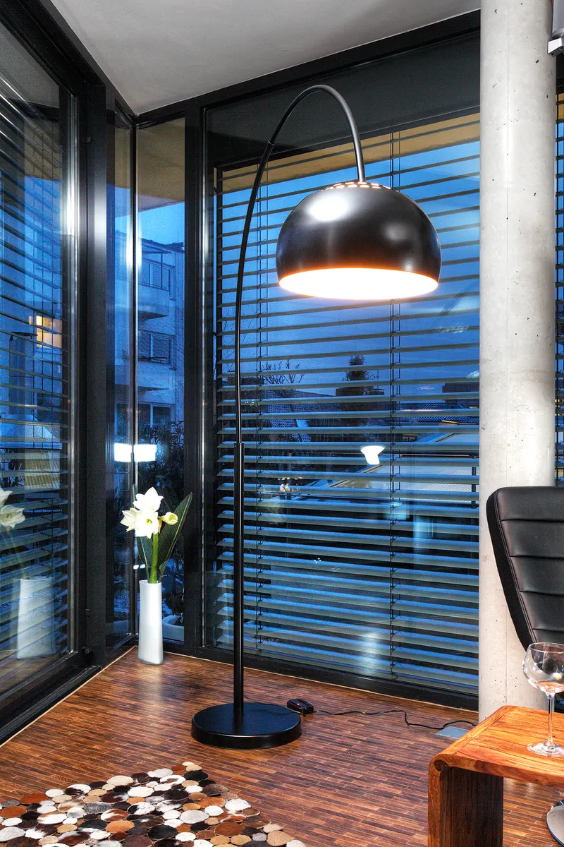 Bogenlampe 195 cm schwarz, Ansicht 3