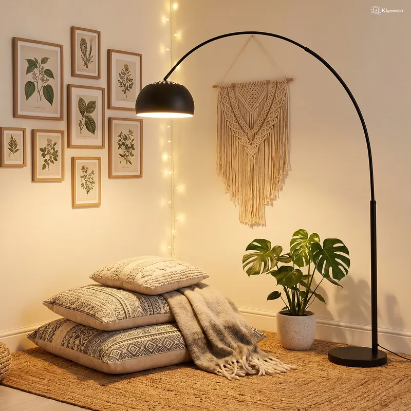 Bogenlampe 195 cm schwarz, Ansicht 5