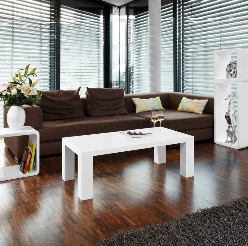 Couchtisch 120 × 60 × 40 cm, weiß, Ansicht 2