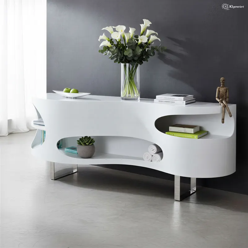 Sideboard 200x50x60 cm weiß, Ansicht 3