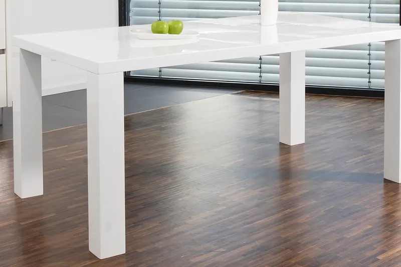 Esstisch 180 × 90 × 76 cm, weiß hochglanz, Ansicht 7