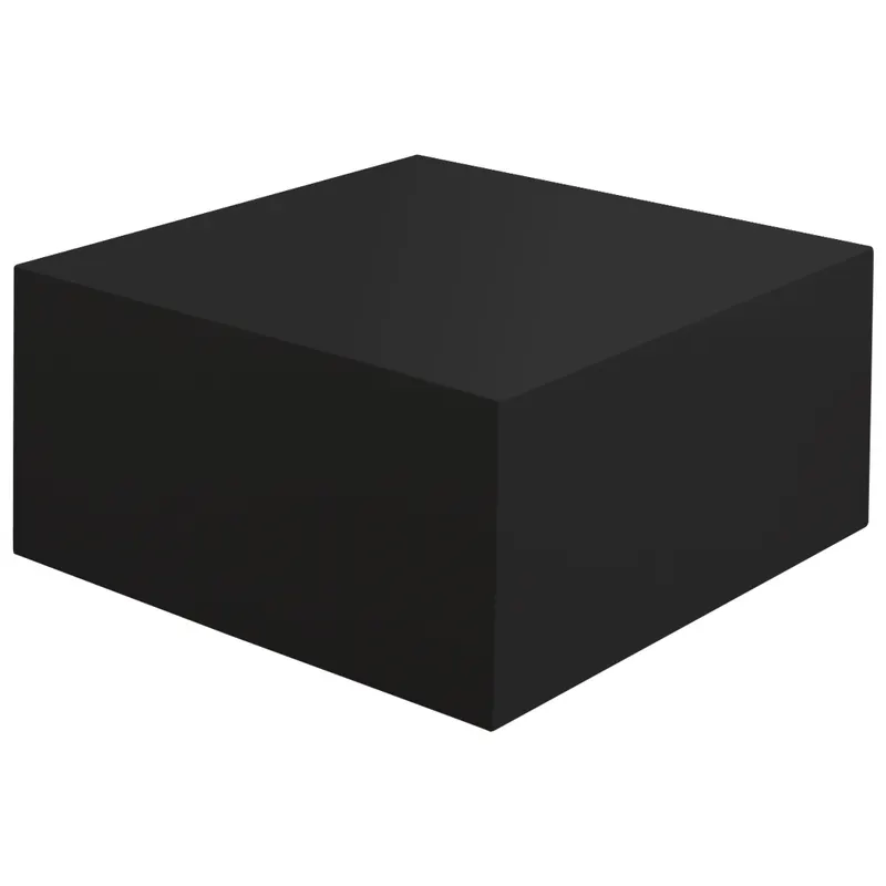 Couchtisch 60 × 60 × 30 cm, schwarz hochglanz lackiert, Ansicht 1