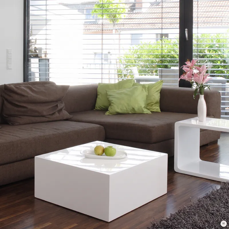 Couchtisch 60 × 60 × 30 cm, weiß, Ansicht 4
