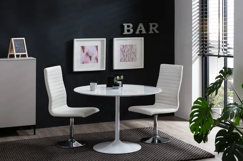 Bistrotisch rund, weiß, Ø 110 cm, Ansicht 2