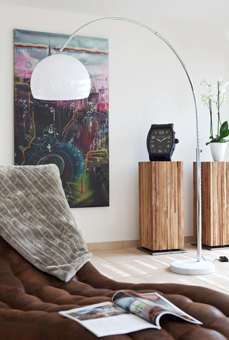 Bogenlampe 208 cm weiß, Ansicht 2