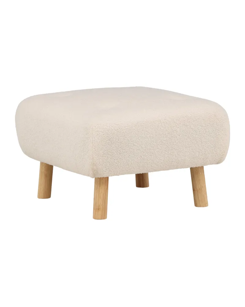 Salina Hocker aus Teddystoff mit Holzbeinen, Ansicht 11