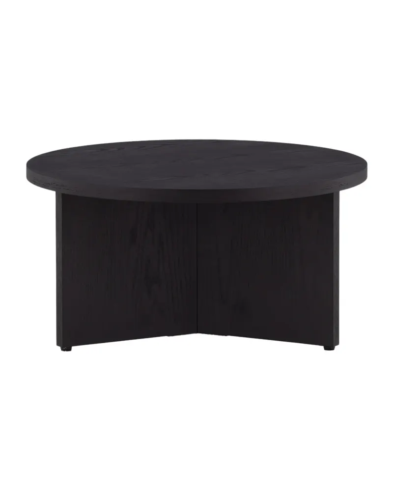 Saltö runder Couchtisch in Ø 85 cm, Schwarz, Ansicht 1