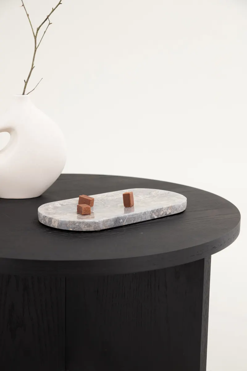 Saltö runder Couchtisch in Ø 85 cm, Schwarz, im Wohnraum, Ansicht 3