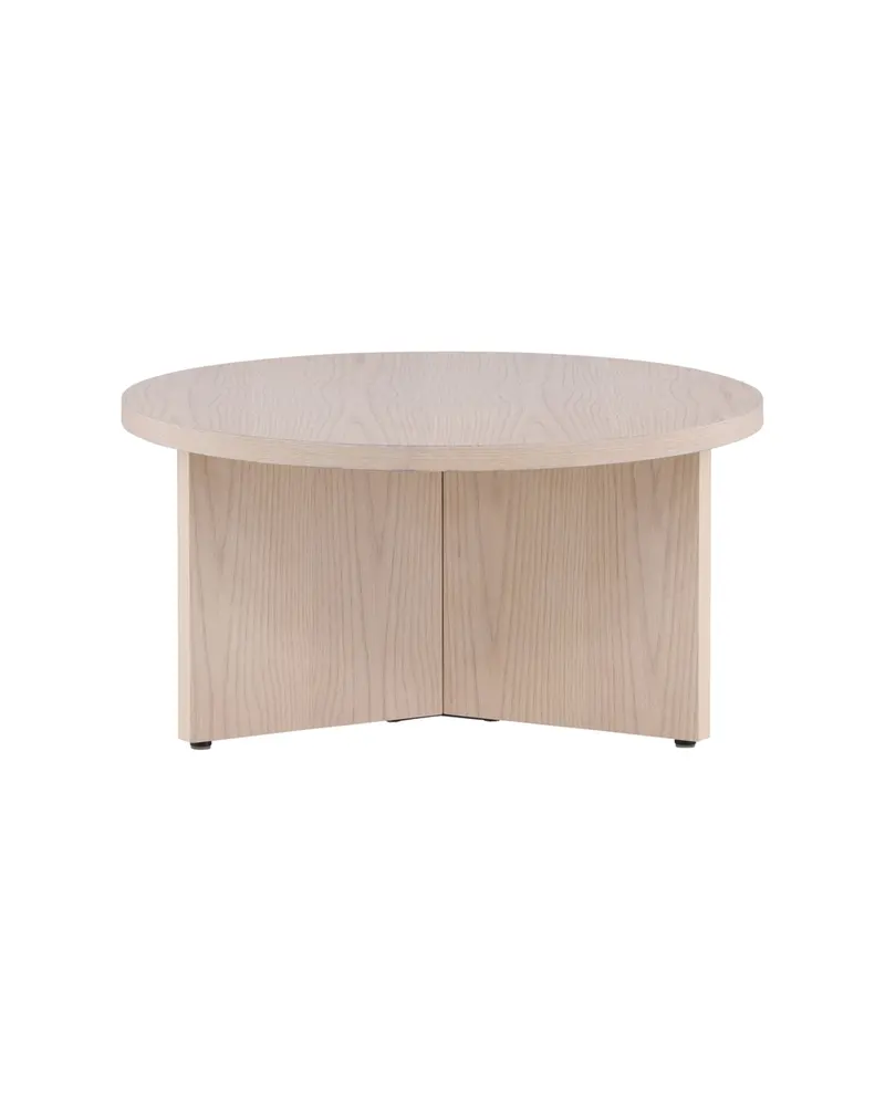 Saltö runder Couchtisch in Ø 85 cm, Whitewash, Ansicht 1