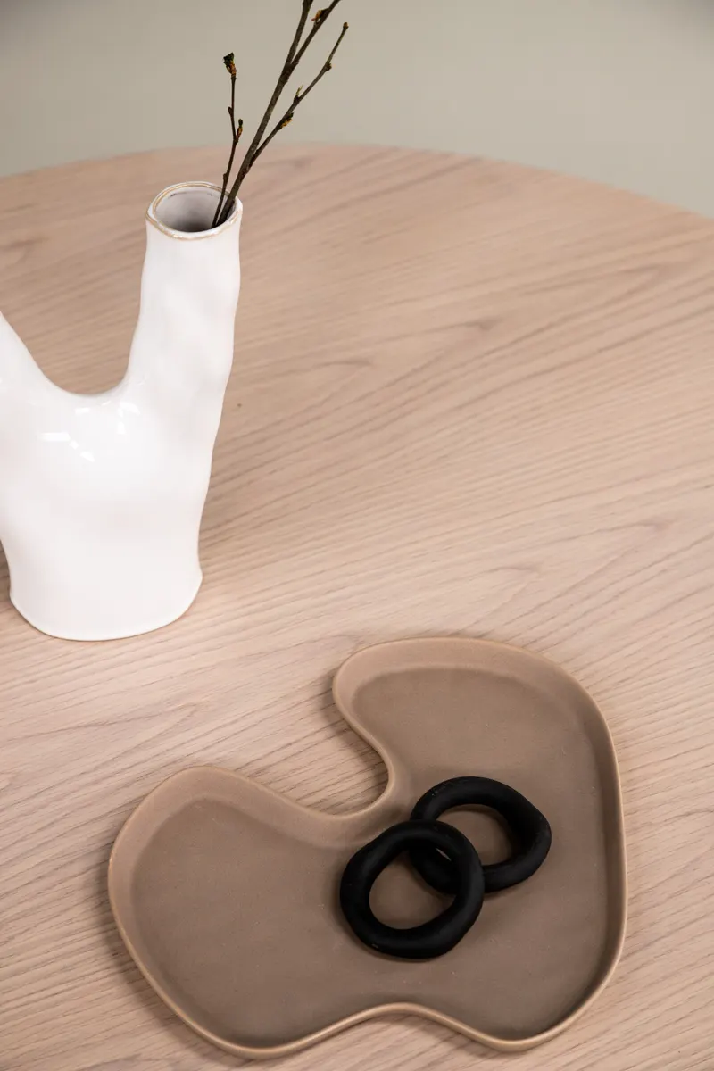 Saltö runder Couchtisch in Ø 65 cm, Whitewash, im Wohnraum, Ansicht 3