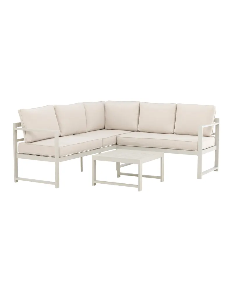 Salvador Gartenlounge mit Ecksofa für 5 Personen in Beige