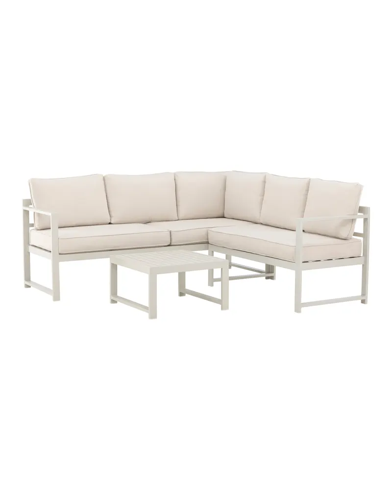Salvador Gartenlounge mit Ecksofa und quadratischem Tisch, Ansicht 3