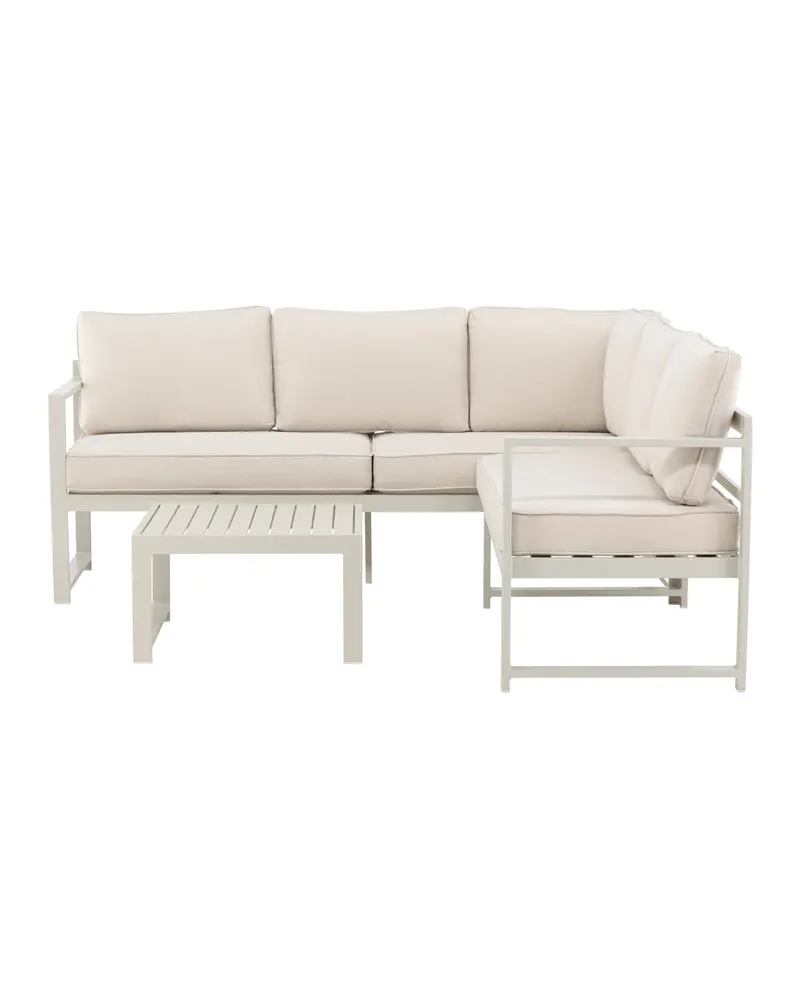 Salvador Gartenlounge mit Ecksofa und quadratischem Tisch, Ansicht 4