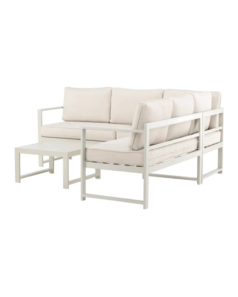 Salvador Gartenlounge mit Ecksofa und quadratischem Tisch, Ansicht 6