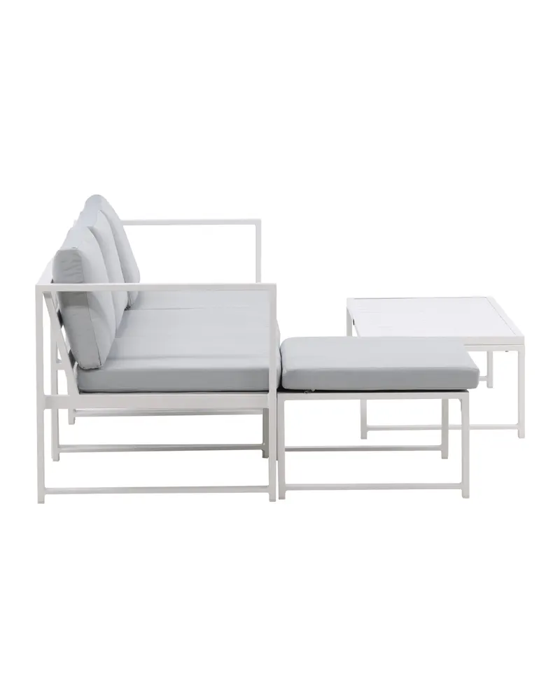 Salvador Gartenlounge mit modularem Sofa und Couchtisch, Ansicht 4