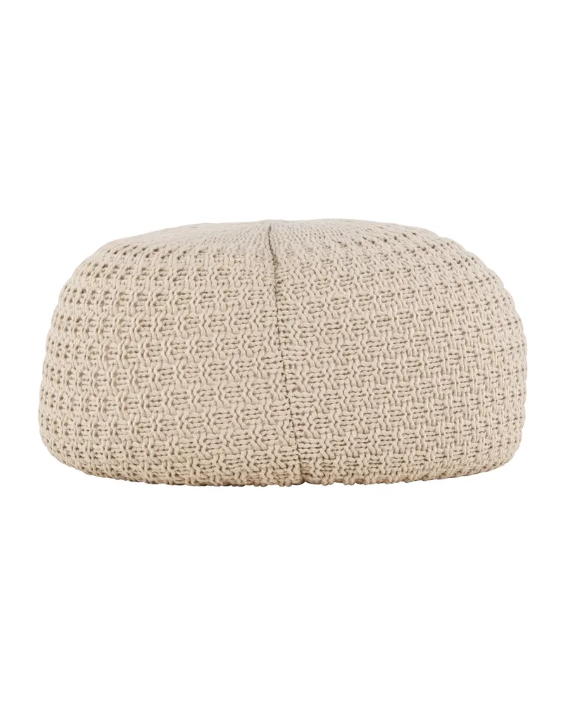 Sam runder Pouf mit feinem Muster in Ø 45 cm, Ansicht 7