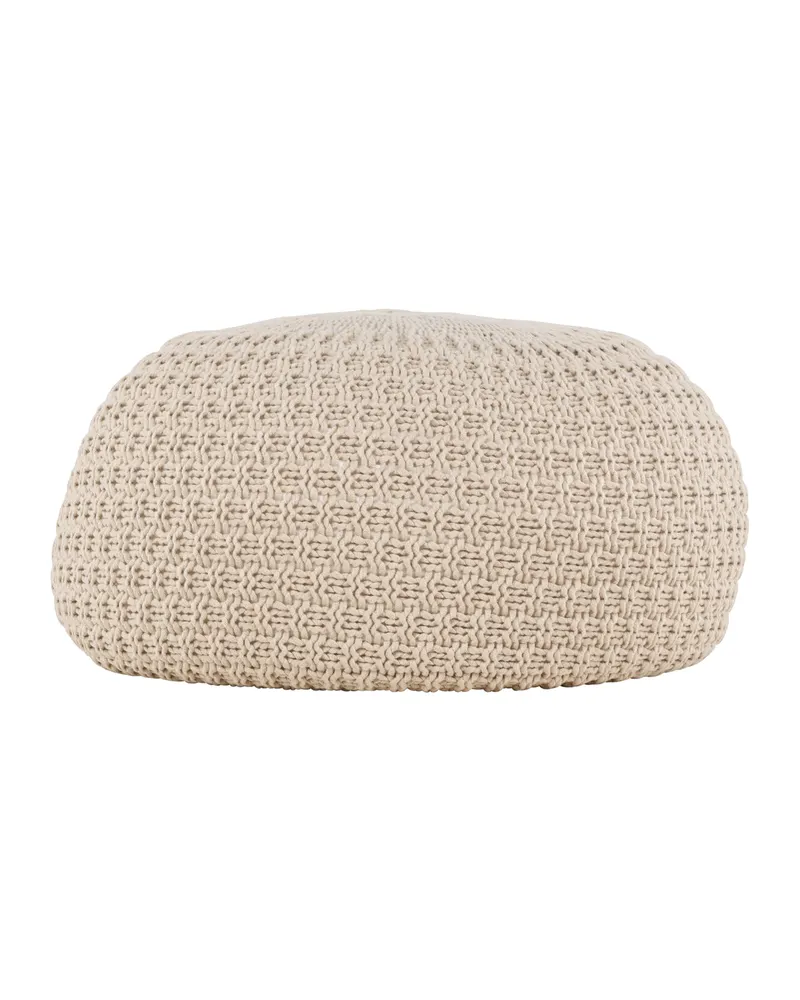Sam runder Pouf mit feinem Muster in Ø 45 cm, Ansicht 10