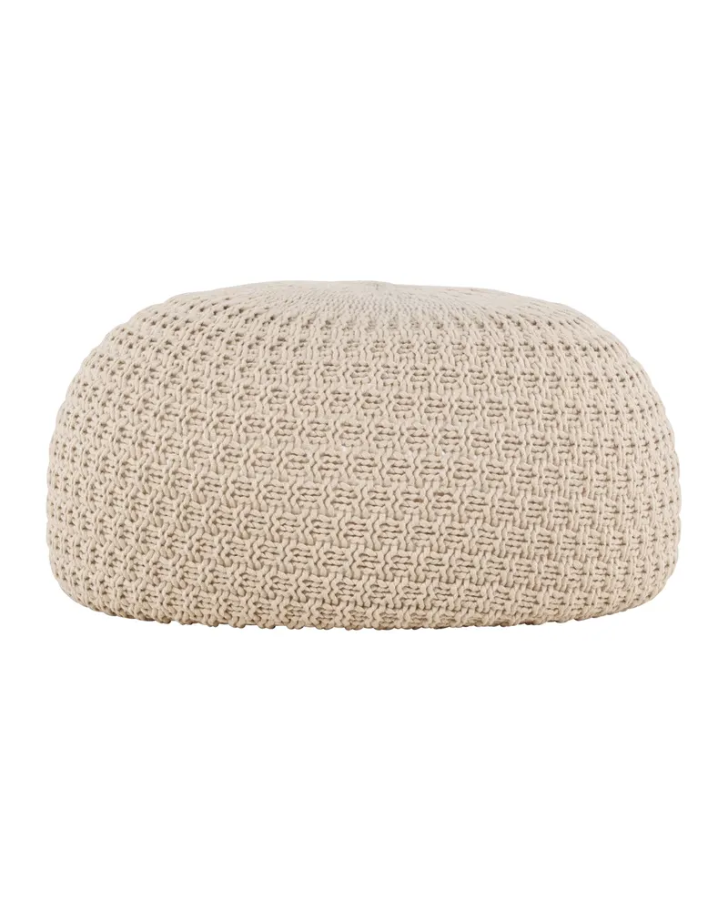 Sam runder Pouf mit feinem Muster in Ø 45 cm, Ansicht 12