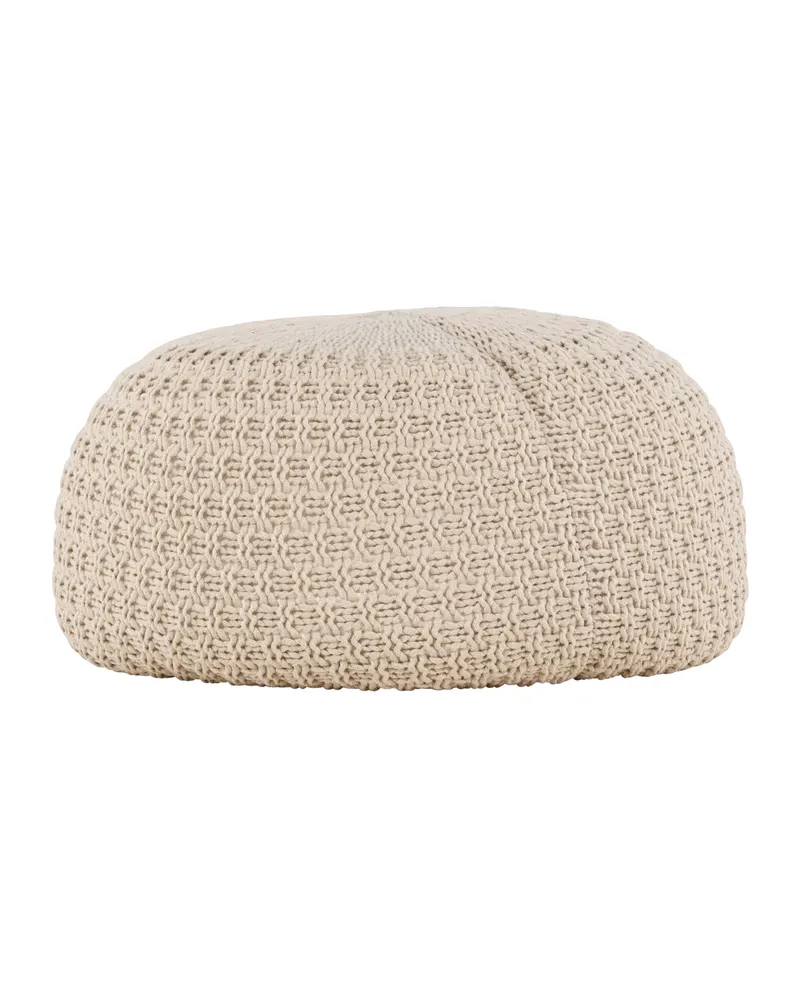 Sam runder Pouf mit feinem Muster in Ø 45 cm, Ansicht 6
