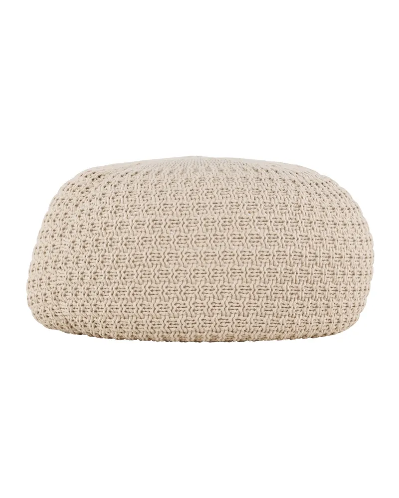 Sam runder Pouf mit feinem Muster in Ø 60 cm, Ansicht 9
