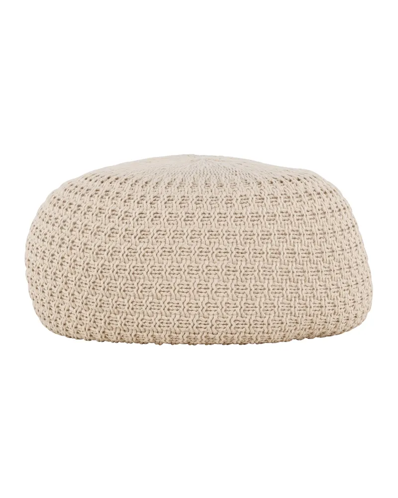 Sam runder Pouf mit feinem Muster in Ø 60 cm, Ansicht 3