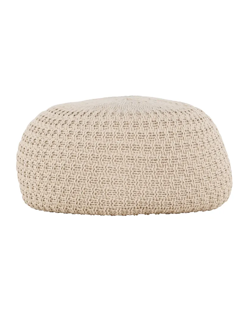 Sam runder Pouf mit feinem Muster in Ø 60 cm, Ansicht 4