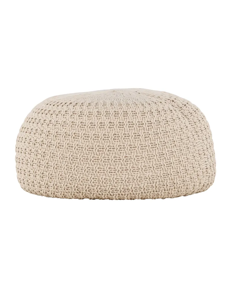 Sam runder Pouf mit feinem Muster in Ø 60 cm, Ansicht 5