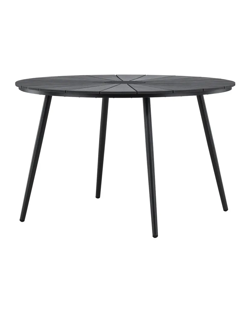 San Vito runder Gartentisch aus Aluminium in Schwarz, Ansicht 8