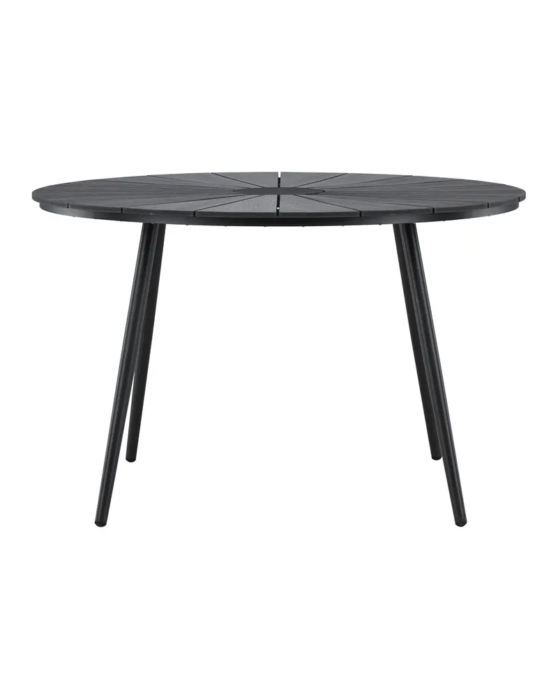 San Vito runder Gartentisch aus Aluminium in Schwarz, Ansicht 10