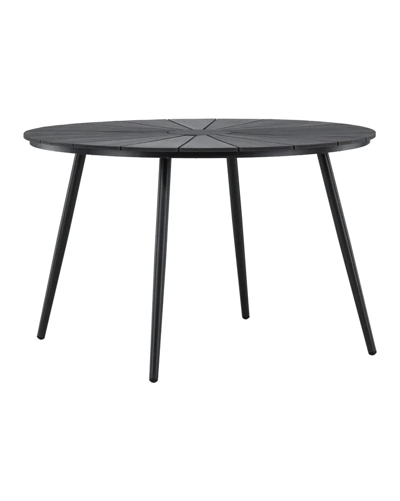 San Vito runder Gartentisch aus Aluminium in Schwarz, Ansicht 12