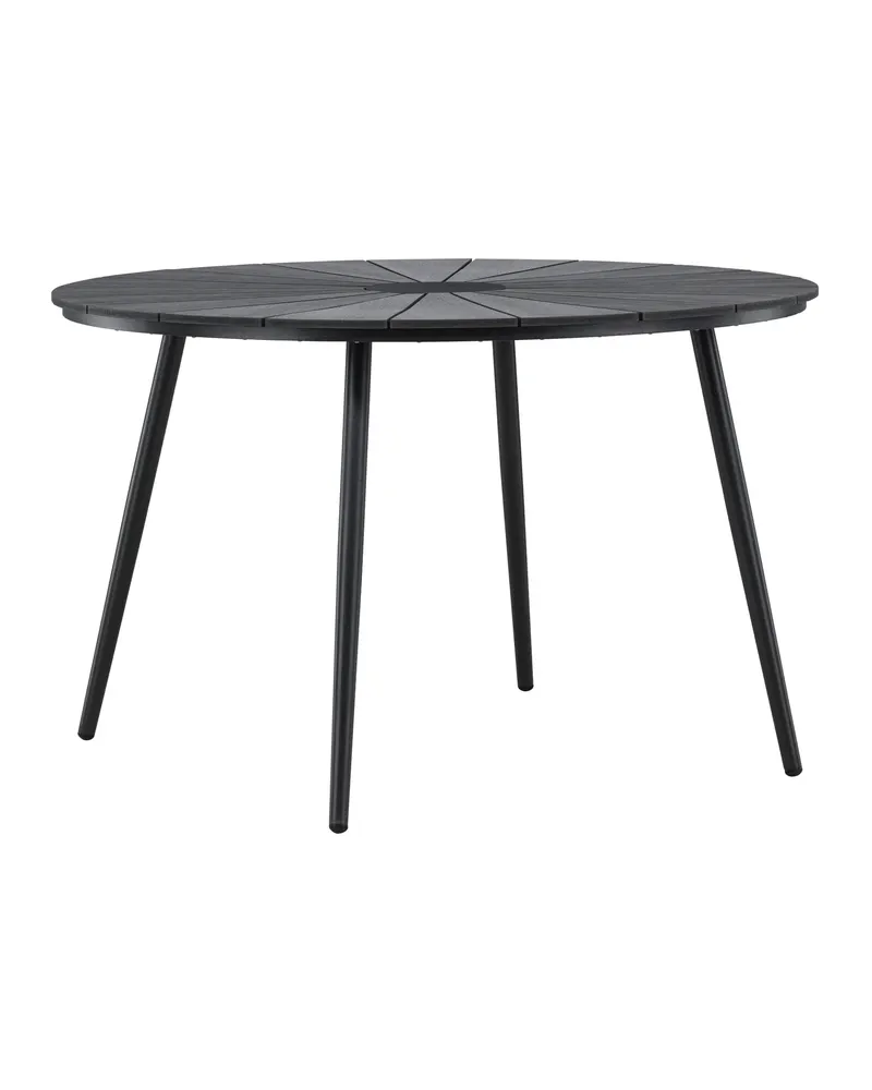 San Vito runder Gartentisch aus Aluminium in Schwarz, Ansicht 2