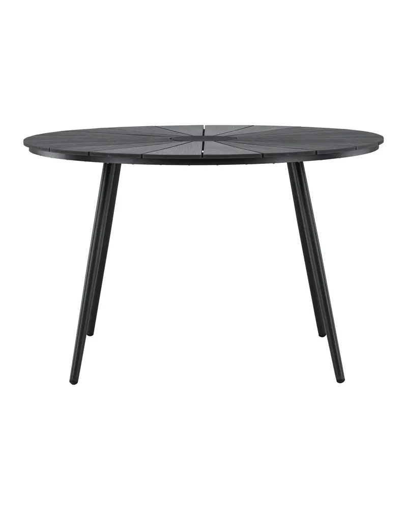 San Vito runder Gartentisch aus Aluminium in Schwarz, Ansicht 3
