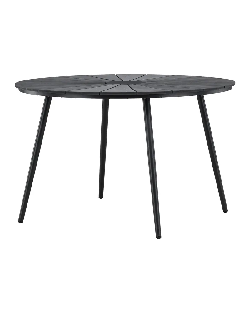 San Vito runder Gartentisch aus Aluminium in Schwarz, Ansicht 4