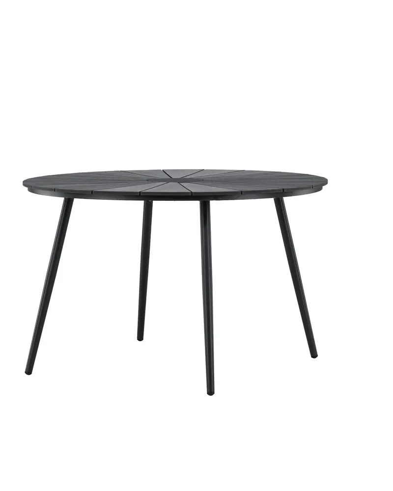 San Vito runder Gartentisch aus Aluminium in Schwarz, Ansicht 5