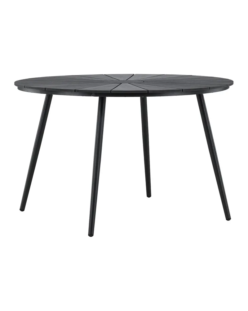 San Vito runder Gartentisch aus Aluminium in Schwarz, Ansicht 6