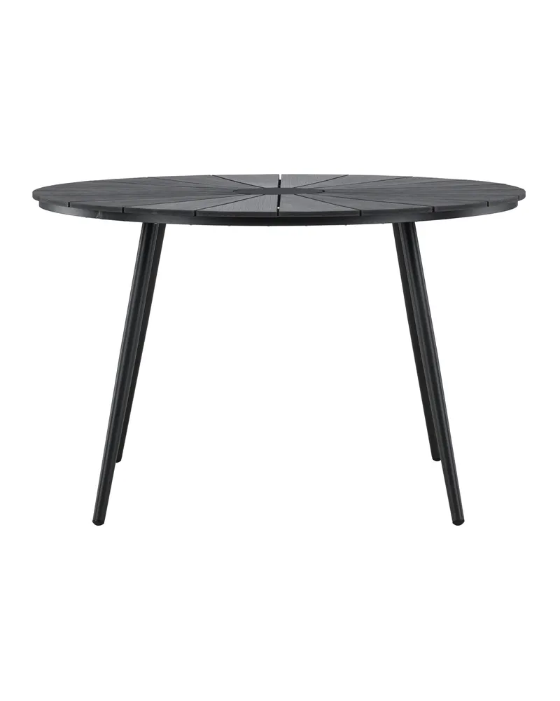 San Vito runder Gartentisch aus Aluminium in Schwarz, Ansicht 7