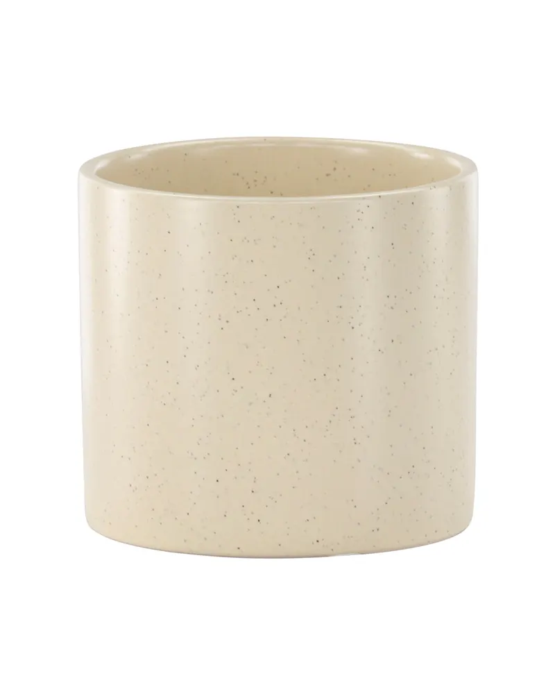 Sane zylindrischer Blumentopf aus Steinzeug in Ø 11 cm, Beige, Ansicht 8